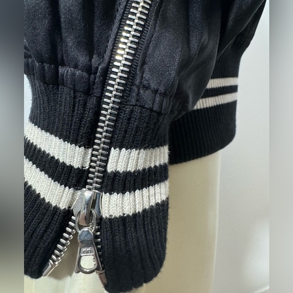 EUC Amiri Lovers Silk Striped Embroidered Bomber Jacket - Picture 7 of 16